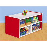 Kids Colours™ Toddler Double-Sided Storage Unit - Red