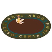 Alphabet Circletime Nature Rug - 8'3" x 11'8" Oval