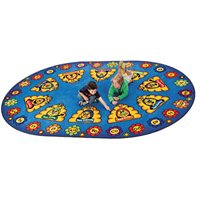 Busy Bee Abc Carpet - Oval - Large