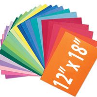 Best Value Construction Paper 12" X 18" Black