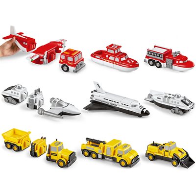 Magnetic shop vehicles toy