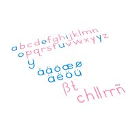 Large Movable Alphabet: International Print (plastic)
