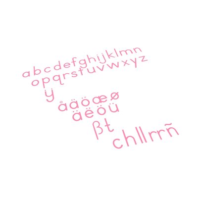 Nienhuis - Small Movable Alphabet: International Print - Red