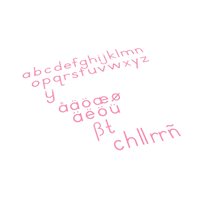 Nienhuis - Small Movable Alphabet: International Print - Red