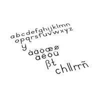 Nienhuis - Small Movable Alphabet: International Print - Black