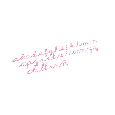 Nienhuis - Medium Movable Alphabet: US Cursive - Red