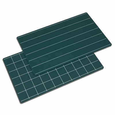 Nienhuis - Tableaux Verts Avec Lignes Et Carrés - Lot de 2 Nienhuis - Tableaux Verts Avec Lignes Et Carrés - Lot de 2