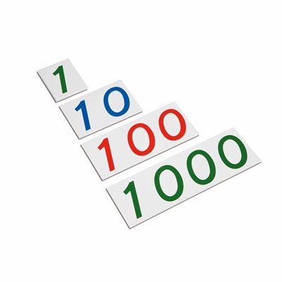 Nienhuis - Plastic Number Cards - Large Number Cards, 1-1000