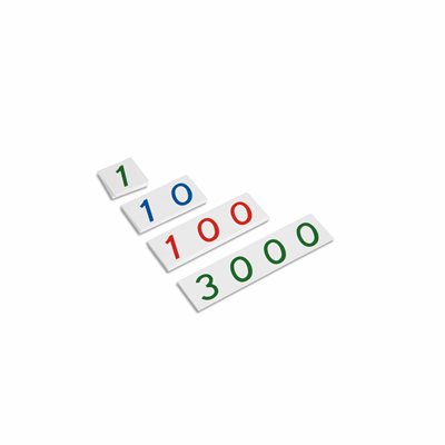 Nienhuis - Plastic Number Cards - Small Number Cards, 1-3000