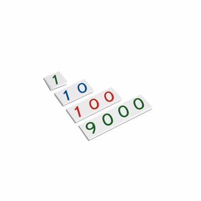 Nienhuis - Plastic Number Cards - Small Number Cards, 1-9000