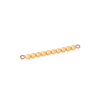 Nienhuis - 45 Barrettes Dorées de 10 En Boîte - Perles Individuelles Nylon