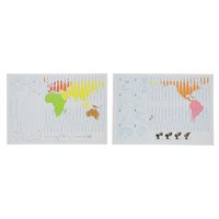Globe Projection Map - Set of 10