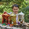 Metallic Small World Fairy House - Pack of 3