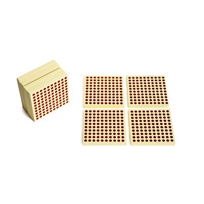 Wooden Square Of 100 Per10