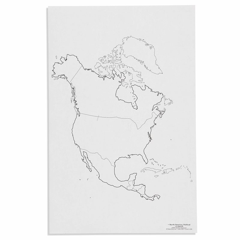 North America: Political - Pack of 50