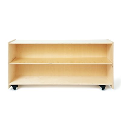 Mindset Learning Closed Back Shelf with Casters - 24"H x 48"W x 13"D Mindset Learning Closed Back Shelf with Casters - 24"H x 48"W x 13"D