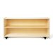 Mindset Learning Closed Back Shelf with Casters - 24"H x 48"W x 13"D