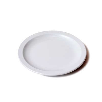 Assiette en mélamine 9" - Robuste - Blanc*