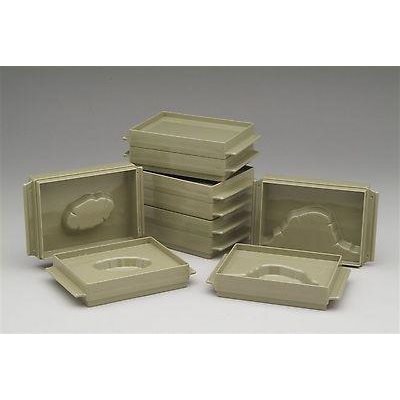 Plateaux en forme de terre et d'eau 10pcs couleur unique