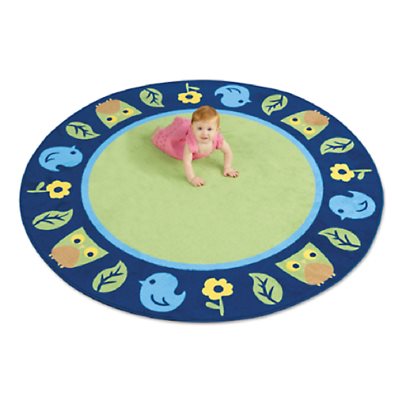 Tapis de salle de classe rond Nature 6 pi