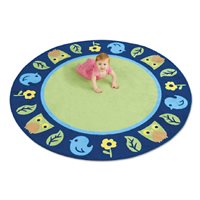 Tapis de salle de classe rond Nature 6 pi