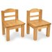 Ensemble de 2 chaises en bois dur pour tout-petits supplémentaires