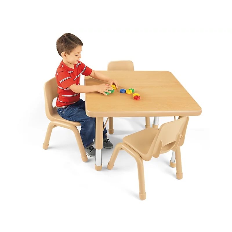 Table carrée ajustable robuste de 30 po x 30 po