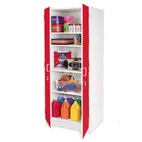Armoire de rangement verrouillable Kids Colours™ - Rouge