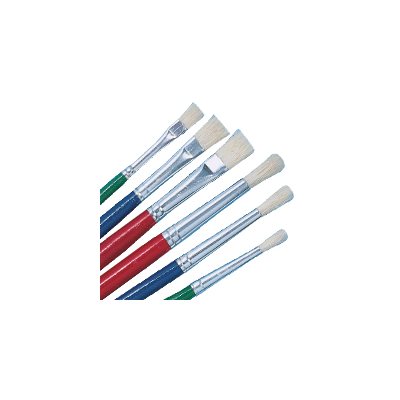 White Bristle Brushes Pk / 72