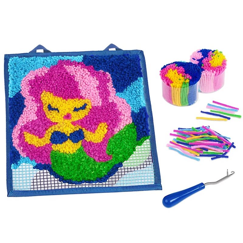  Mermaid Latch Hook Craft Kit