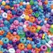 Mélange de perles de couleur - 1 / 2 lb