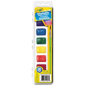 8 aquarelles lavables