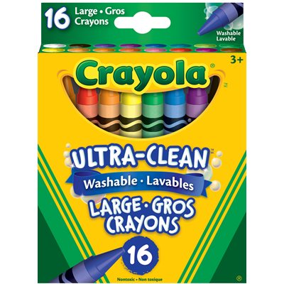 Crayola® Washable Crayons Large 16 Count - 12 Boxes