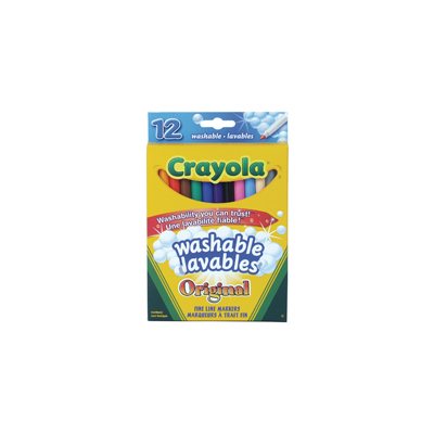 Marqueurs Crayola lavables - Pointe fine - Douzaine Marqueurs Crayola lavables - Pointe fine - Douzaine
