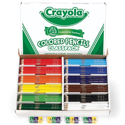 Crayola Coloured Pencils Classpack-240