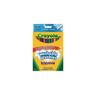 Marqueurs Crayola-12 Int. Pointe fine - Douzaine Marqueurs Crayola-12 Int. Pointe fine - Douzaine
