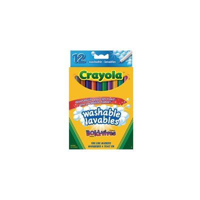 Crayola Markers-12 Int. Thin Tip - Dozen