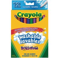 Marqueurs lavables Crayola-12 Int. Astuce