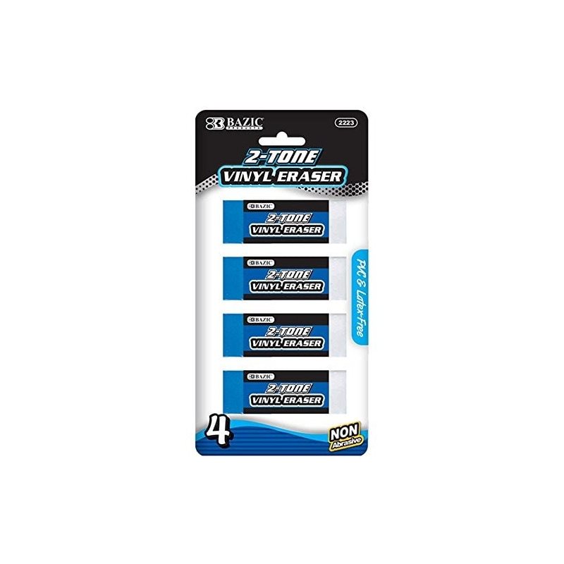 Block Two-Tone Eraser - Pack of 4