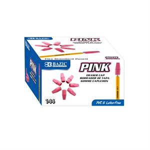 BAZIC Pink Eraser Top - Pack of 144