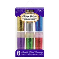 Glitter Shaker 7g ea - Primary Colours - 6 - Pack - Set of 3