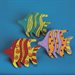 Tropical Fish Wood Magnet Craft Kit