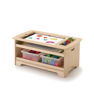 Birch Sensory Light Table with Clear Tubs Premium Model- Toddler