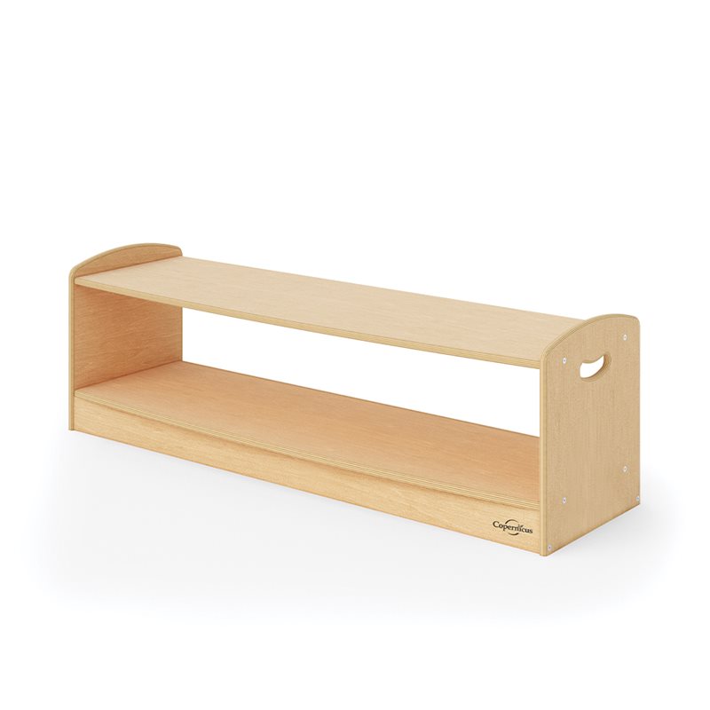 1-Level Open Back Shelf with Solid Kickplate