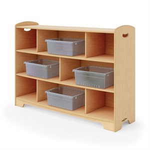 3-Level Staggered Shelf