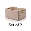 Large Softouch Storage Bin Kit- Set of 2 - Sand