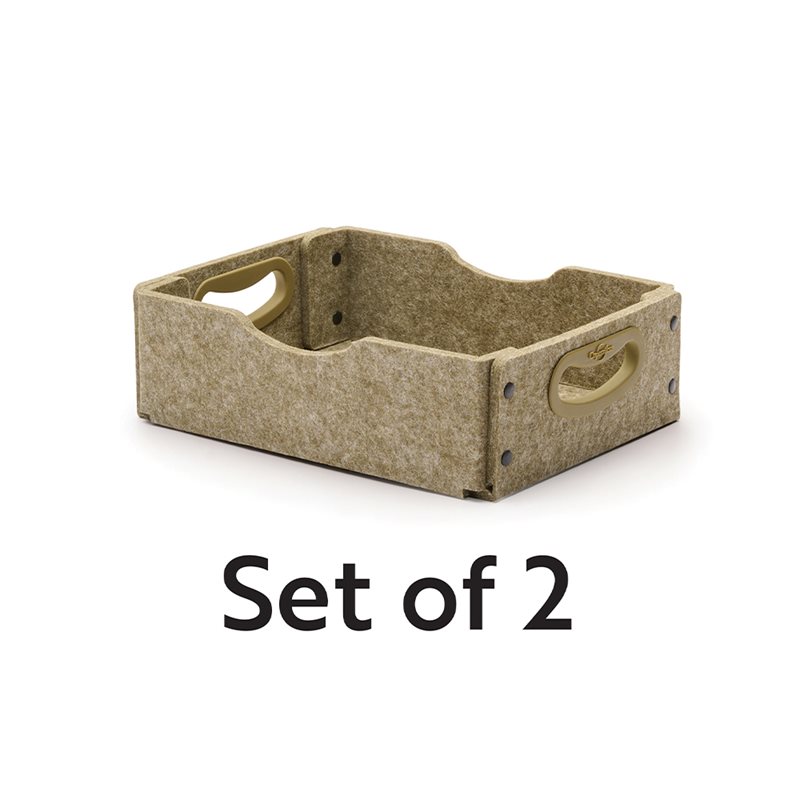 Stubby Softouch Storage Bin Kit- Set of 2 - Moss