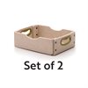 Stubby Softouch Storage Bin Kit- Set of 2 - Sand