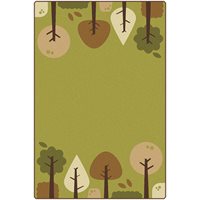 KIDSoft Tranquil Trees Carpet - Green 4' x 6' 