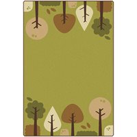 KIDSoft Tranquil Trees Carpet - Green 4' x 6' 